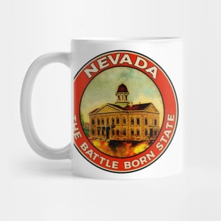 Nevada The Battle Born State Reno Las Vegas State House Mug